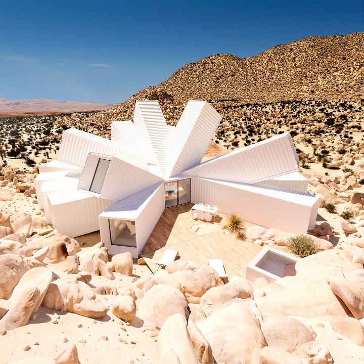Dans le désert californien, la maison futuriste de James Whitaker - Architecture -
                    Luxe radio