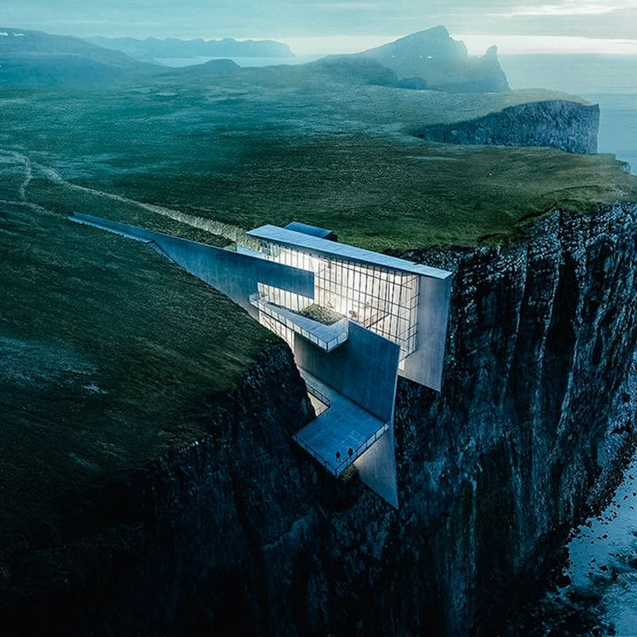 The Cliffside Retreat : brutalisme en hauteur - Architecture -
                    Luxe radio