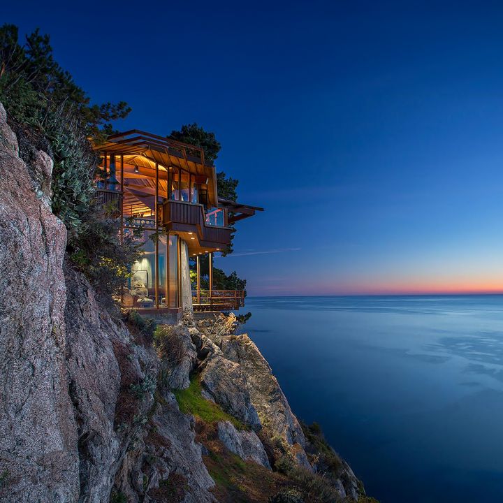 Taktshang de Big Sur : Une résidence construite sur une falaise au-dessus du Pacifique - Architecture -
                    Luxe radio