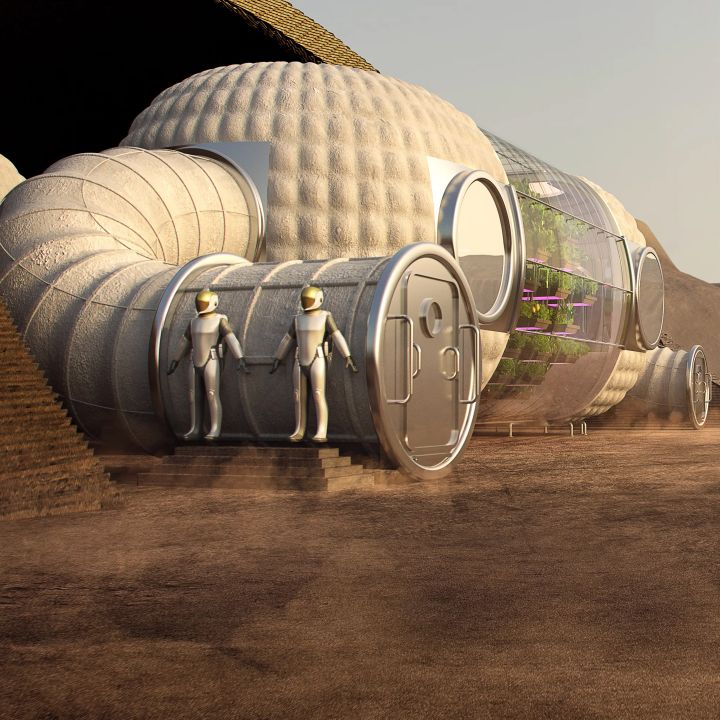 De la Terre à Mars: Norman Foster imagine nos futurs abris stellaires - Architecture -
                    Luxe radio