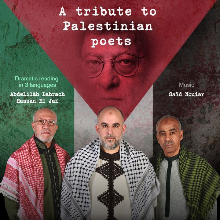 Hommage aux poètes palestiniens, à travers une lecture qui sera portée par Hassan El Jaï et Abdelilah Lahrach - Le Journal des Arts -
                    Luxe radio