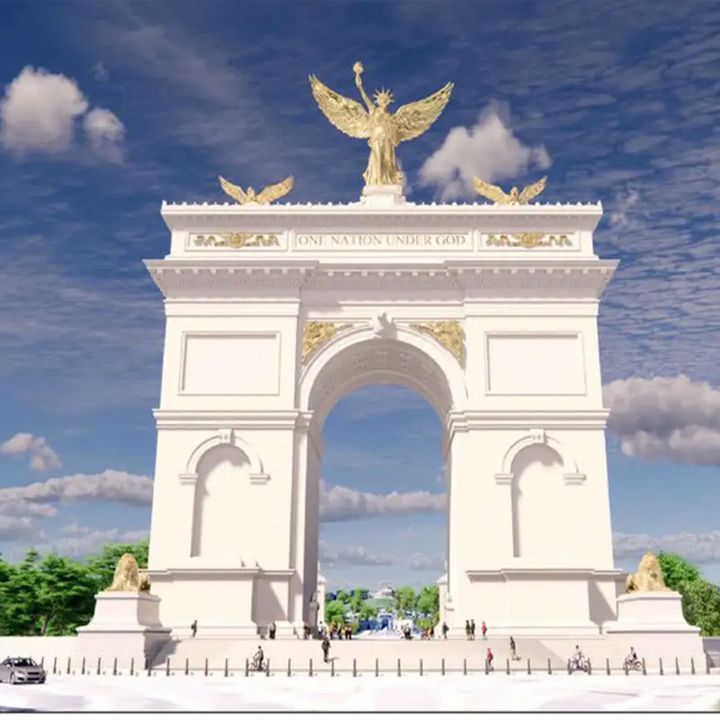 À Washington, l’arche de Trump relance le débat sur le classicisme - Architecture -
                    Luxe radio